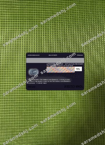 Barbados Butterfield bank master card photolook back